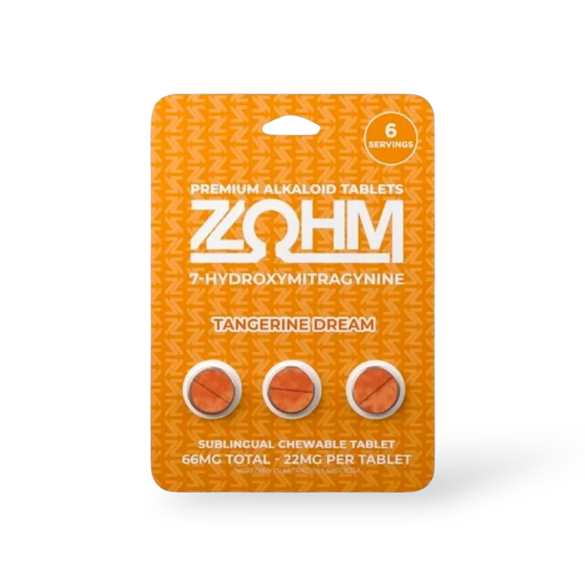 ZOHM 22mg 7-Hydroxymitragynine Tangerine Dream Tablets Gallery