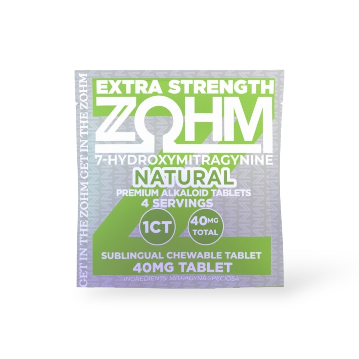 ZOHM Extra Strength 7-OH Tablets Natural 40mg Per Tablet